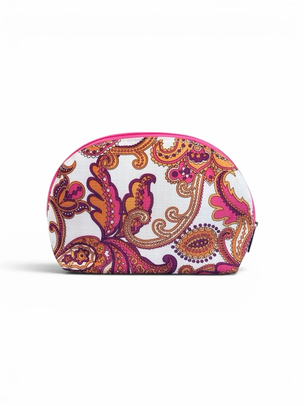 Clinique Vibrant Paisley Cosmetics Bag EUC